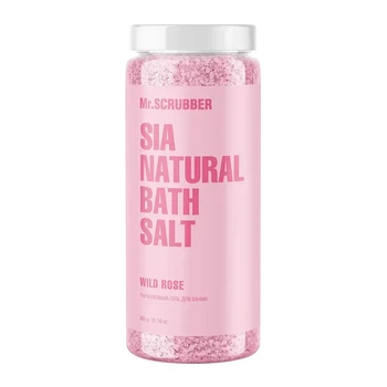 Парфюмированная соль для ванны Sia Natural Bath Salt Wild Rose Mr.SCRUBBER 600 g