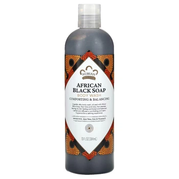Африканское черное мыло для тела Nubian Heritage African Black Soap, 384 мл