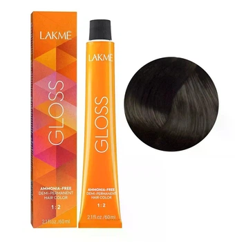 Тонуюча крем-фарба Lakme для волосся без аміаку Gloss Color Rinse 6/12 Темний блондин попелясто-фіолетовий 60 мл