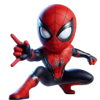 Ростова наклейка "Spiderman. Людина павук. Червоно-чорний костюм" 80 см - без контурної обрізки