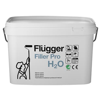 Шпаклевка для влажных помещений Flugger Filler PRO H2O, 12л