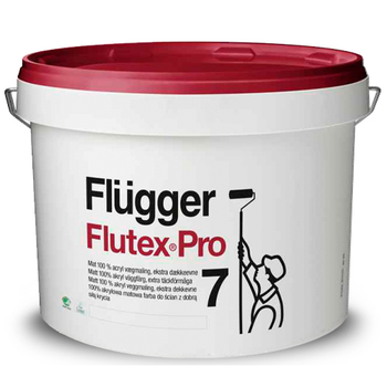 Краска акриловая Flugger Flutex Pro 7 (Base 3 - прозрачная, под тонировку) 9.1л