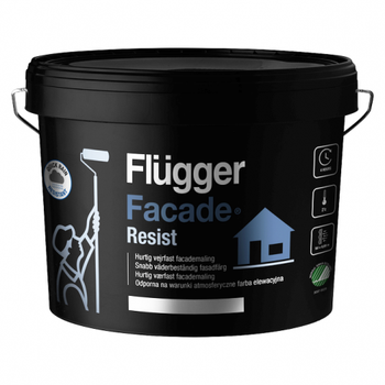Краска латексная акриловая Flugger Facade Resist (Base 4 - прозрачная, под тонировку) 9.1л