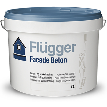 Краска латексная акриловая Flugger Facade Beton (Base 4 - прозрачная, под тонировку) 10л