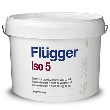 Краска изолирующая Flugger Iso 5 Primer & Finish Белая 10л