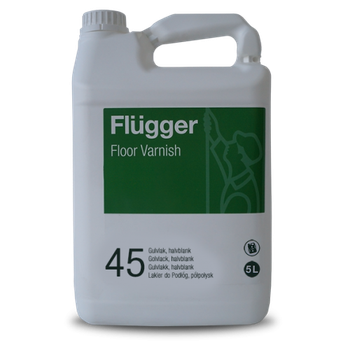 Лак полиуретан-акриловый для деревянного пола Flugger Natural Wood Floor Varnish 45, 5л