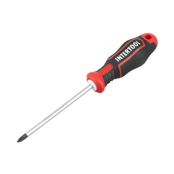 Отвертка крестовая, PH1×100 мм, S2, STORM INTERTOOL VT-3416