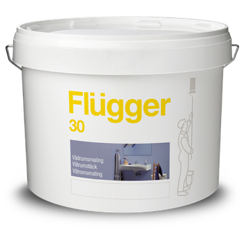 Фарба латексна акрилова для ванних кімнат Flugger Wet Room Paint (Base 1 - біла) 9.1л