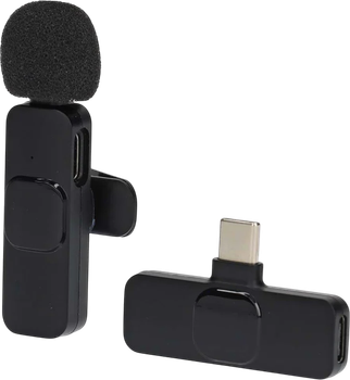 Mikrofon bezprzewodowy Nedis USB Type-C Czarny (MICW110BK)