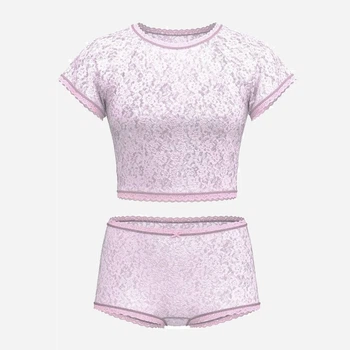 Пижама (футболка + шорты) женская Victoria's Secret 272315722 S Сиреневая (1159850674)