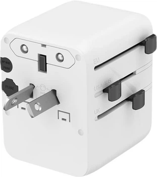 Мережевий зарядний пристрій Gembird Travel Power Adapter 20W 1 x USB-A + 2 x USB-C White (TPA-1A2C20-01-W)