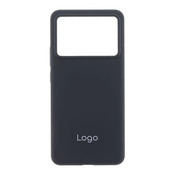 Чохол Liquid Silicone (AA) для Xiaomi Poco X6 Pro 5G Колір 15.Dark Grey