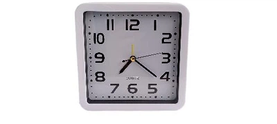 Будильник настільний + настінний XD069 білий (3882)