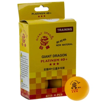 Набор мячей для настольного тенниса GIANT DRAGON PLATINUM 40+ 3star MT6560 6шт
