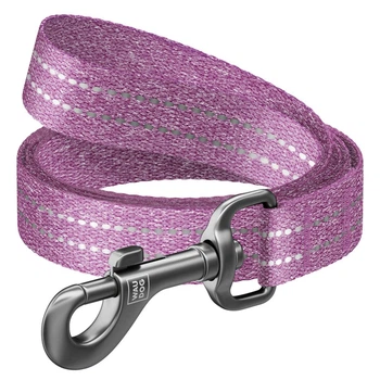 Поводок для собак Waudog Re-cotton светоотражающий L/XXL 25 мм х 500 см Фиолетовый (40179 Col)