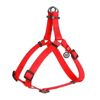Шлея для собак Waudog Waterproof з QR паспортом 25 мм х 60-90 см Червоний (26622882)