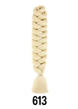 Канекалон Ultra BRAID-X-pression premium 613XP длинный однотонный кунжутный блонд термостойкий метровый длина 100см Вес 165грам