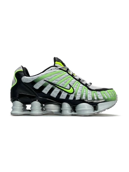 Мужские кроссовки Nike Shox TL White Black Green 41р