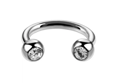 Циркуляр для пирсинга с шариками Asteel C010 Септум 8 мм