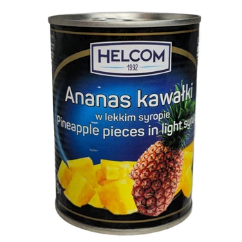Ананасы HELCOM кусочки в легком сиропе 565г