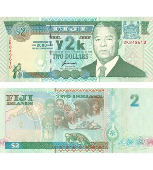 Банкнота 2 долари Фіджі 2000 рік UNC