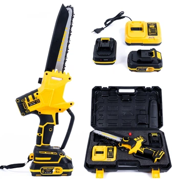 Акумуляторна мініпила TigerKraft TPS75 PRO (21V 4Ah) Садова пила 20 см з автоматичним змащенням ланцюга
