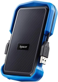Внешний HDD накопитель Apacer 1Tb AC631 Black-Blue USB (AP1TBAC631U-1)