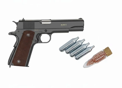 Пневматический пистолет SAS M1911 4,5 мм Pellet + 500 шариков и 4 балона СО2