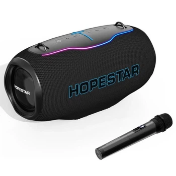 Портативна колонка Bluetooth HOPESTAR H86 з мікрофоном 180W, 24000mAh Чорна