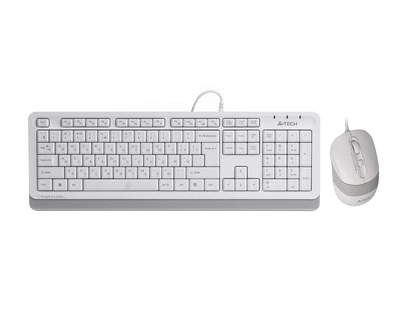 Комплект (клавиатура и мышь) A4Tech Fstyler F1010, USB, 1.5m, White
