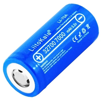 Акумулятор LiitoKala Lii-70A, 32700, LiFePO4, 21А, 3,2В, 7000 mАh, плоский контакт, Original