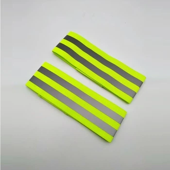 Світловідбивна еластична стрічка з липучкою-застібкою (комплект 2 шт) GREEN