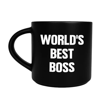 Чашка «World's best BOSS» черная
