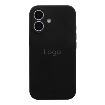 Чохол Silicone Case Full Size with Frame для iPhone 16 18.Black