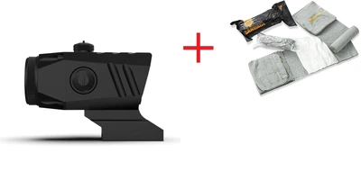 Прицел призматический Monstrum Marksman 5x24 Micro Prism Scope+ Подарок Energizer 2032 Lithium 3V + ПОДАРОК Бандаж Кровоостанавливающий Израильский EVERLIT
