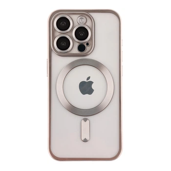 Чохол TPU Metallic Chrome Full Camera with Magsafe для iPhone 13 Pro Titan