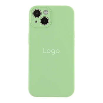 Чохол Silicone Case Full Size with Frame для iPhone 13 01.Mint