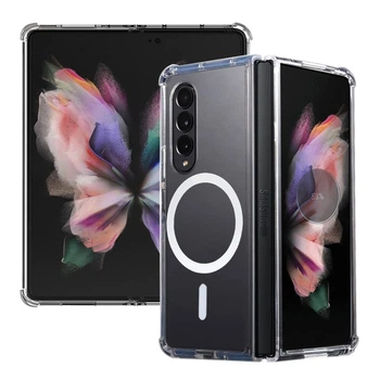 Чохол накладка для Samsung F936 Galaxy Fold 4 , Clear Case , MagSafe, Прозорий