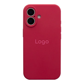 Чохол Silicone Case Full Size with Frame AppleiPhone17 панель-накладка для телефону айфон 17 Rose Red