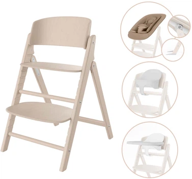Krzesełko do karmienia Cybex Click & Fold 4-in-1 All Natural Light Gold (4063846473502)