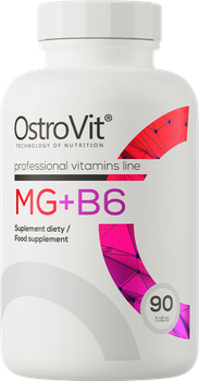 Магній + Вітамін B6 OstroVit MG+B6 90 таблеток (5902232611014)