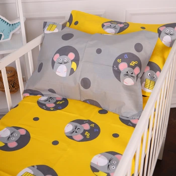 Простынь MirSon Бязь 20-0029 Funny mice 150 х 220 см (2200010283716)