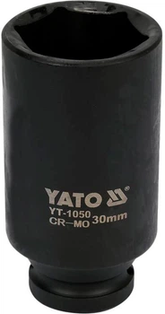 Головка торцевая ударная YATO шестигранная удлиненная 1/2" 30 мм (YT-1050)