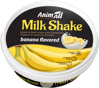 Додатковий корм AnimAll MilkShake зі смаком банана 30 г (4820224504421)