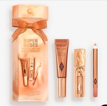 Подарунковий набір косметики для обличчя Charlotte Tilbury Supernudes spotlight lip and chek