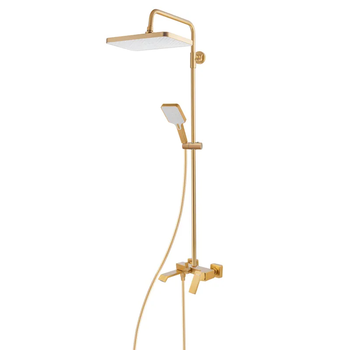 Душова колона зі змішувачем HAIBA GAUDI 009-J BRUSHED GOLD (Колір матове золото) (HB9584)