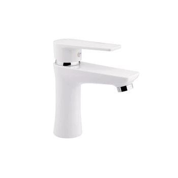 Смеситель для умывальника Brinex 35W, однорычажный, ABS пластик, белый (SD00033032)