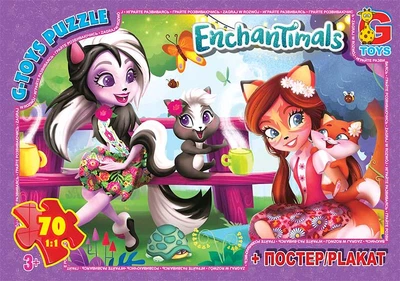 Пазлы G-Toys Enchantimals 70 эл (EA214)