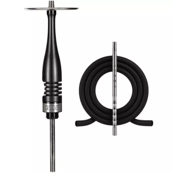Шахта для кальяна Aroma Hookah Zulu Black 63 см Арома Хука Зулу Черная Нержавеющая сталь/дерево 14 мм
