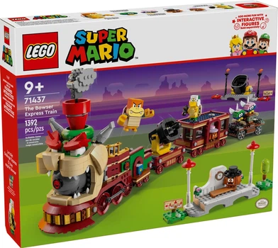 Конструктор LEGO Super Mario Баузер та швидкісний поїзд 1392 деталей (71437) (955555914698111) - Уцінка
